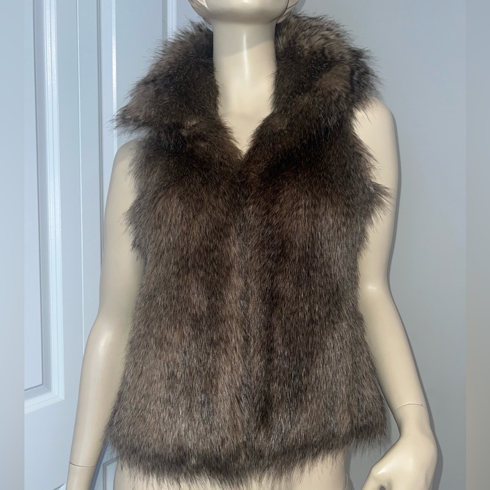 Miss Selfridge Faux Fur Vest